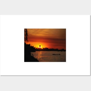 Sunset in the Danube Delta Posters and Art